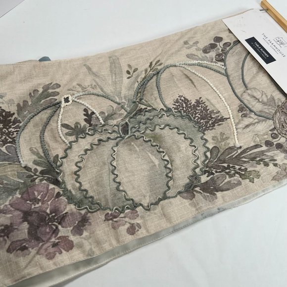 Rachel Ashwell Fall Pumpkin Table Runner‎ Autumn Theme The Farmhouse 14" x 72" - Picture 6 of 13